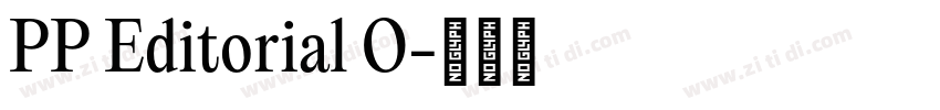 PP Editorial O字体转换